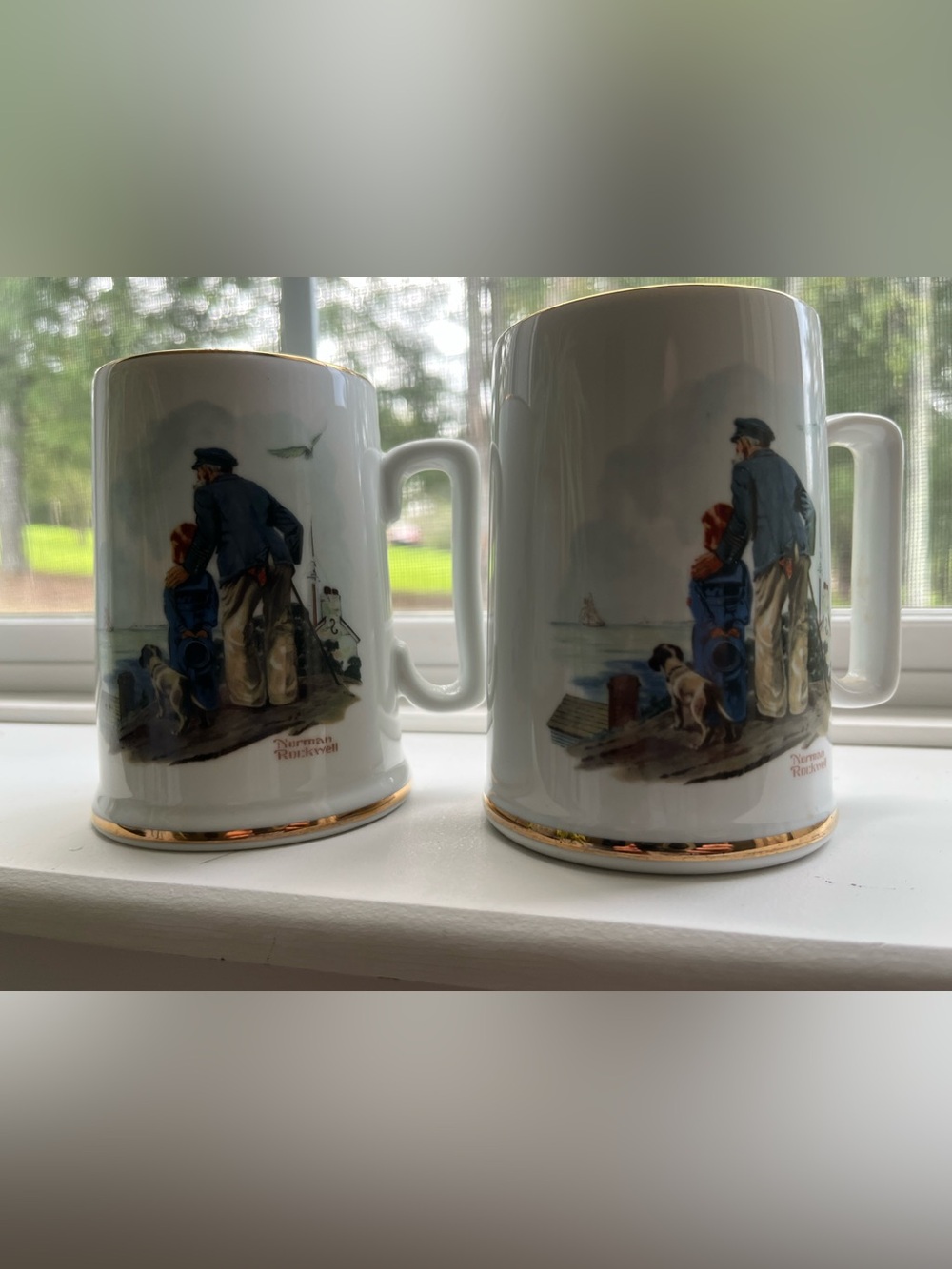 Norman Rockwell Museum’s, Seafarers collection artwork titled Looking out to sea
